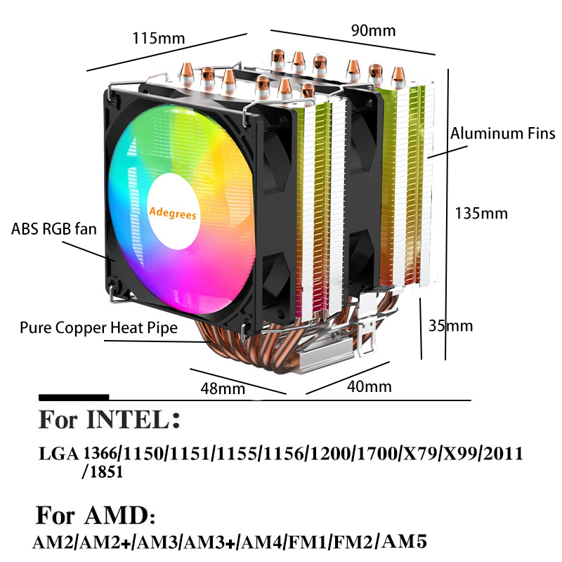 Hava Soğutmalı CPU Soğutucu 90 - Air Cooler Cpu incelemesi ve fiyatı