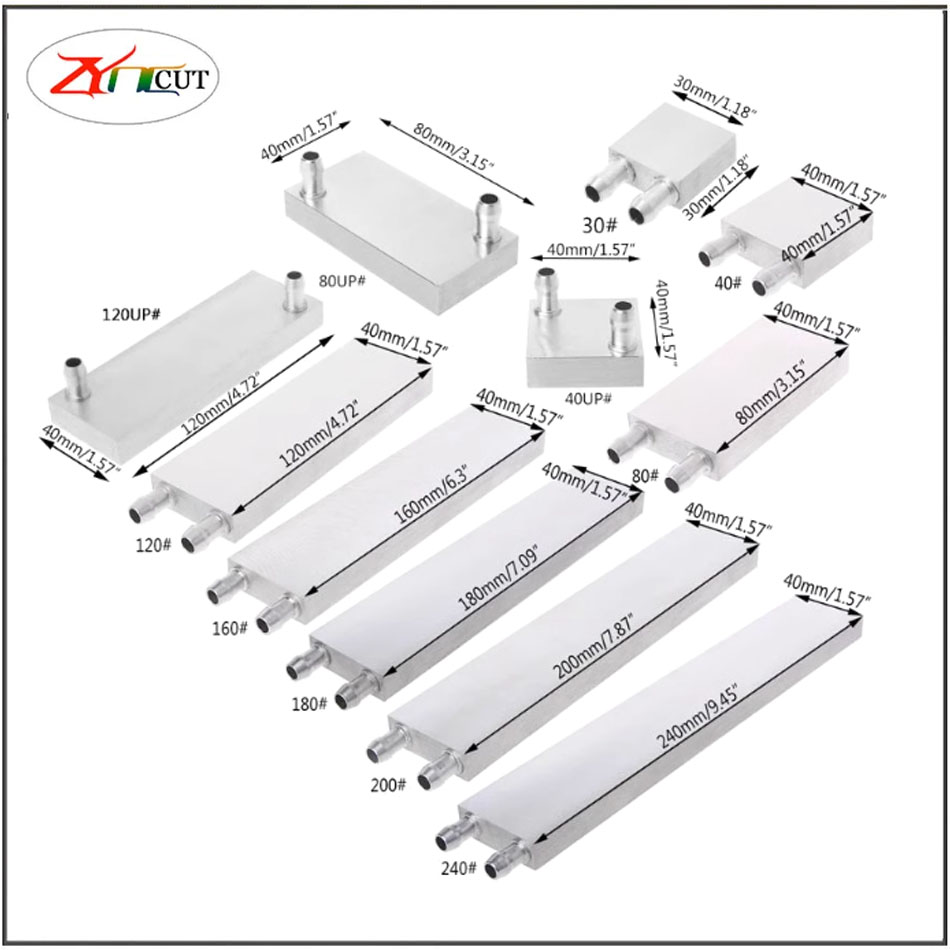 40 80mm CPU Alüminyum su soğut - Heatsink incelemesi ve fiyatı