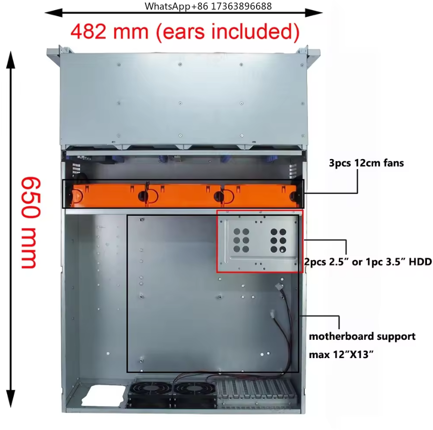 4U Raf Tipi Sunucu Kasası 24 S - Case Fan incelemesi ve fiyatı